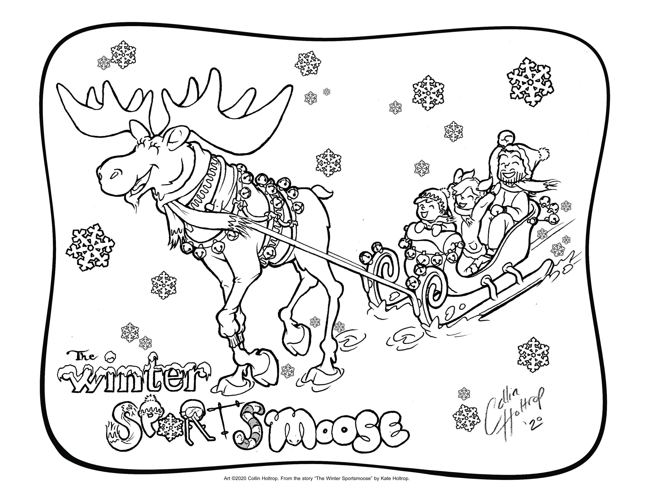 The Winter Sports-moose